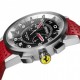Montre Ferrari Granturismo Chrono avec bracelet en cuir rouge